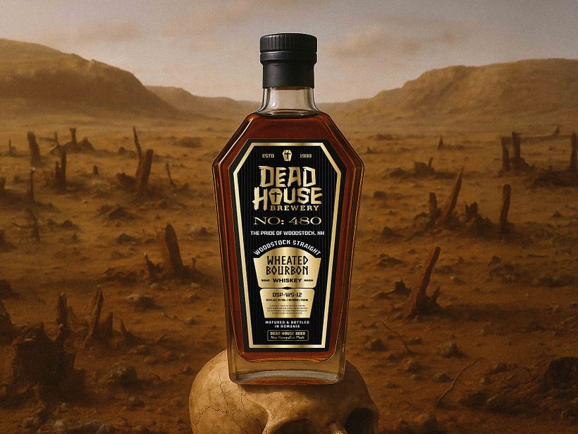 Dead House Brewery packaging and 3D modeling 1