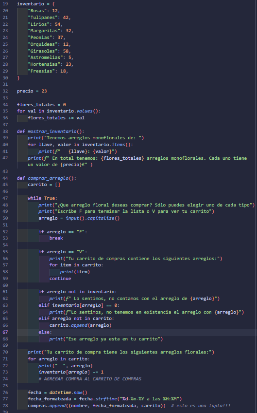 Tulipanes Store – Tienda de Arreglos Florales en Python 1