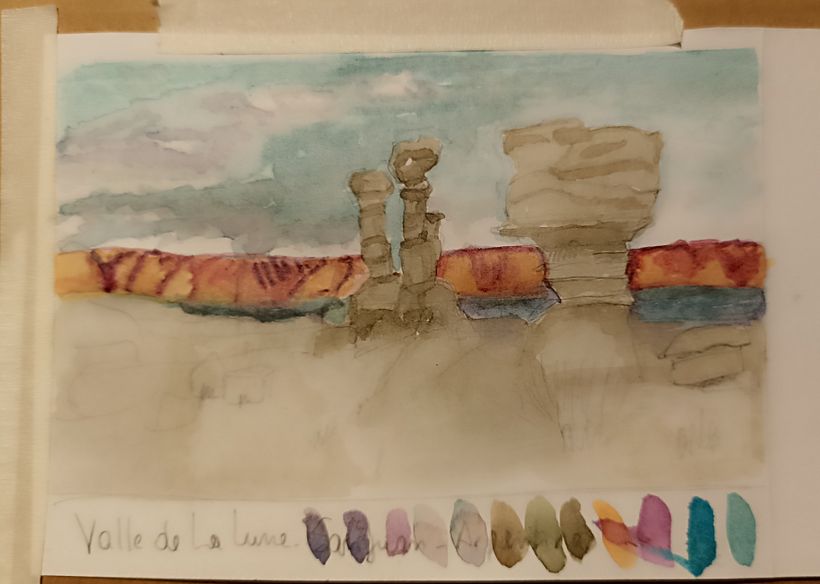 Paisaje Valle de la Luna en San Juan , Argentina . La cuidad donde vivo. 2