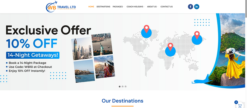 Website Development for WBTravel.uk 3