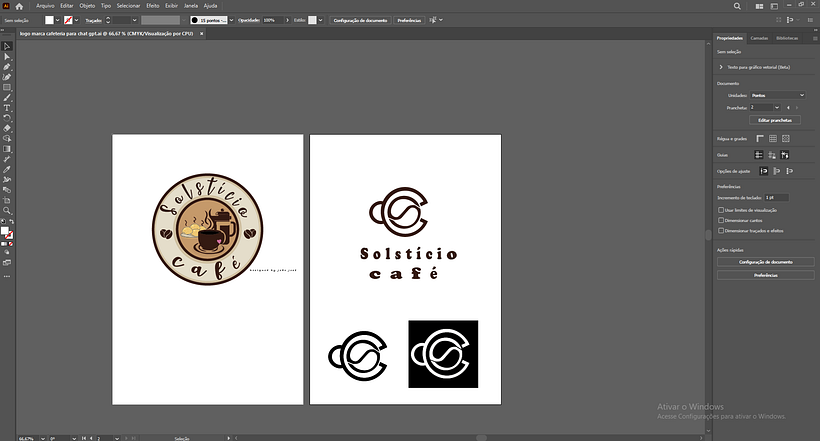 Meu projeto do curso Design de logotipos: criação de símbolos poderosos 1