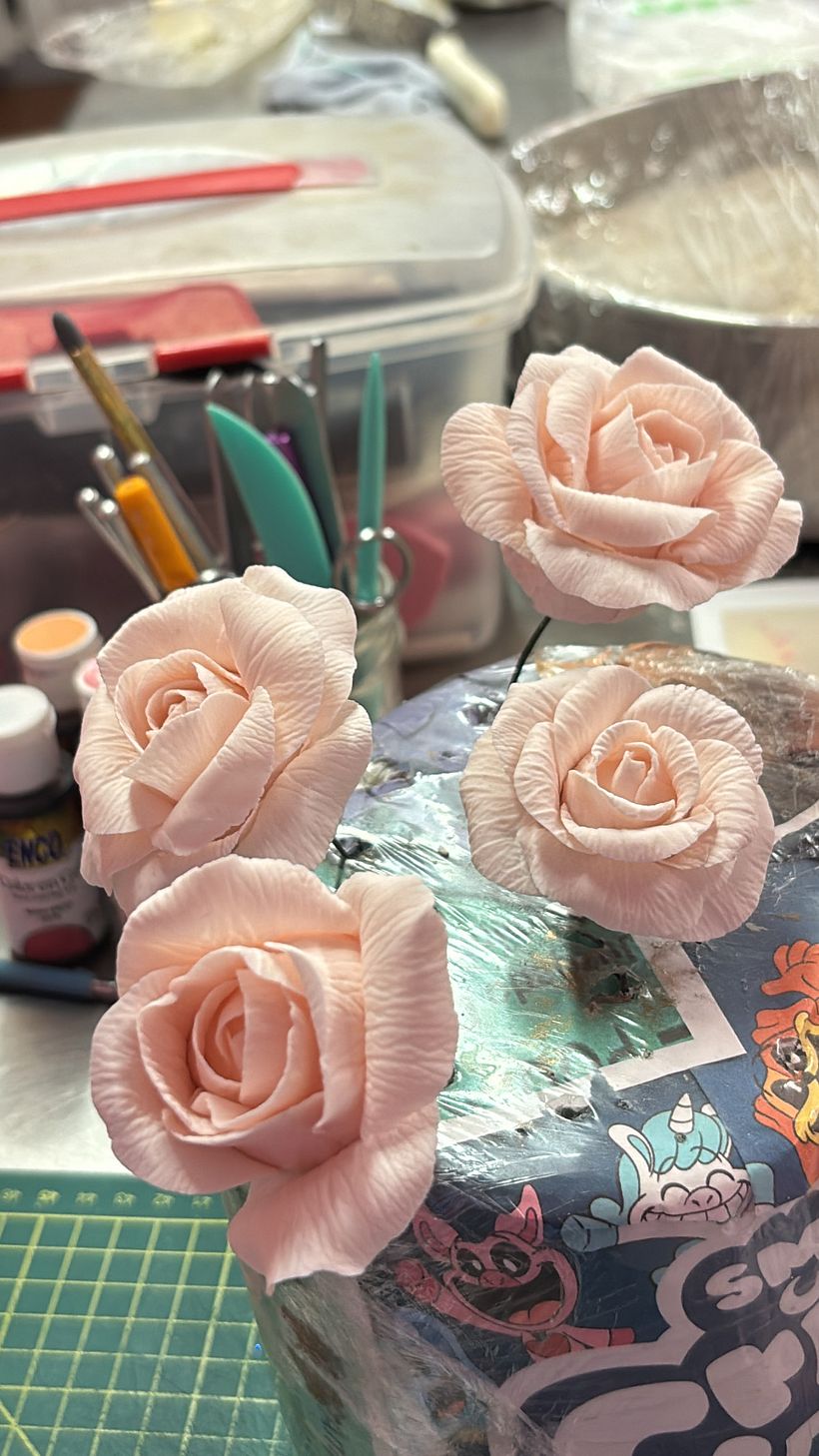 Rosa en fondant  1