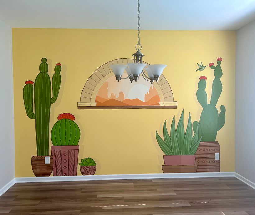 Dining room mural 1