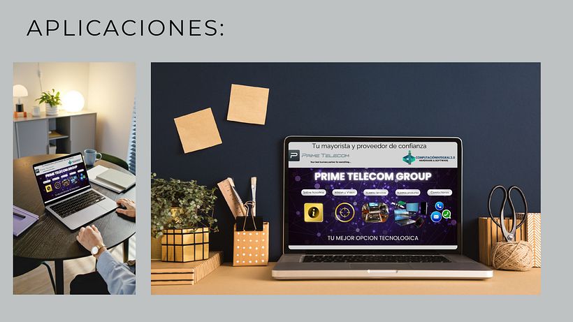 Diseño de pagina web con enlaces digitales 1