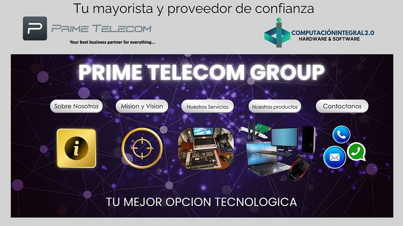 Diseño de pagina web con enlaces digitales 1