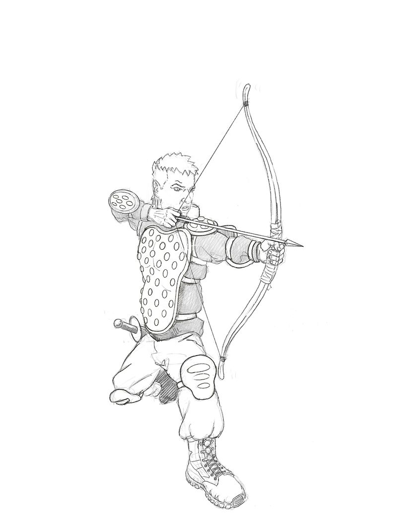 Swamp Rats. Character illustartions for a fantasy/ sci-fi post apocalyptic adventure module. 1