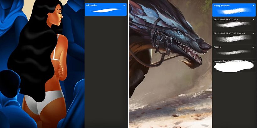 Descarga gratuita: 19 pinceles para Procreate y Photoshop compartidos por la comunidad de Domestika 1