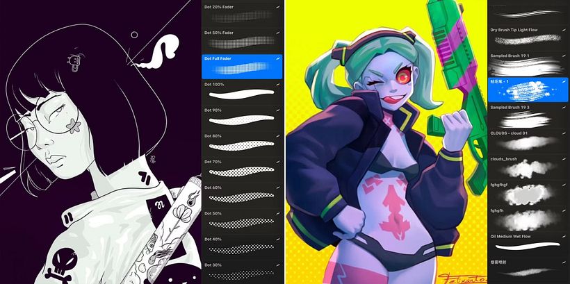 Descarga gratuita: 19 pinceles para Procreate y Photoshop compartidos por la comunidad de Domestika 3