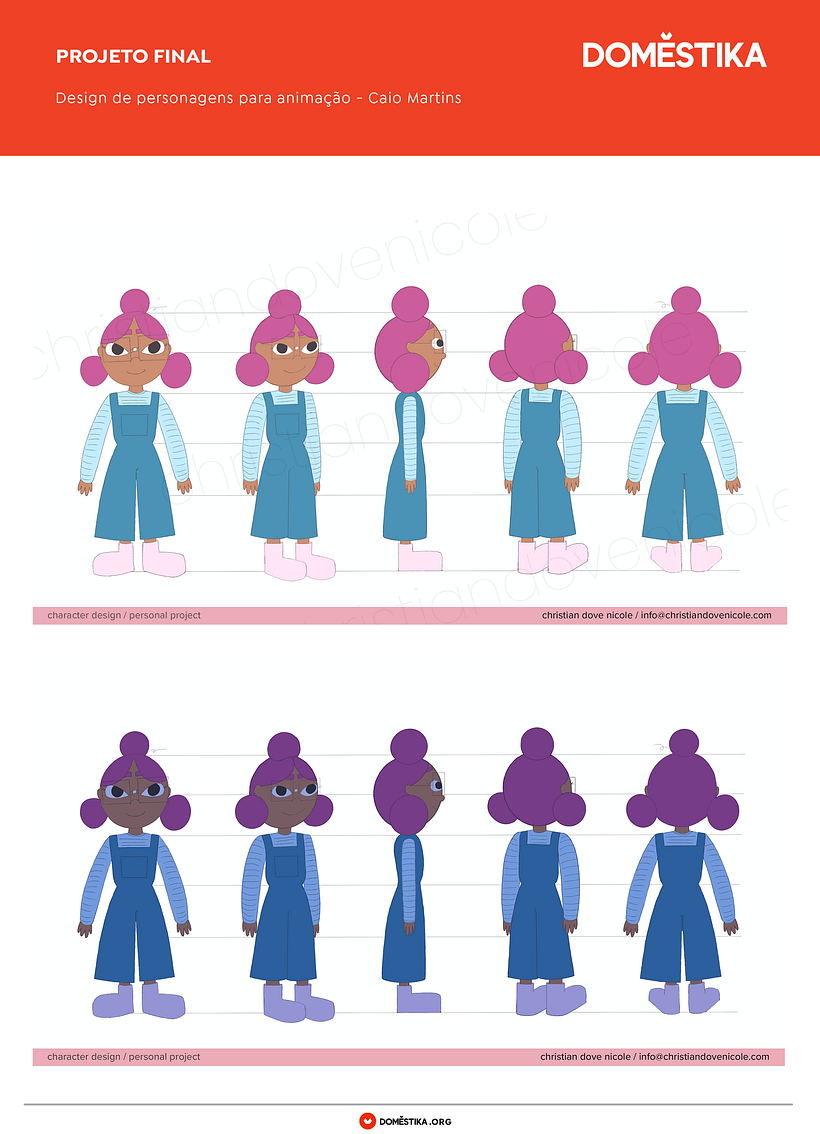 character design for tv animation: chloe 1