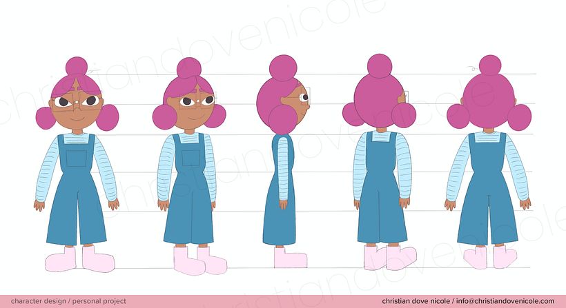 character design for tv animation: chloe 1
