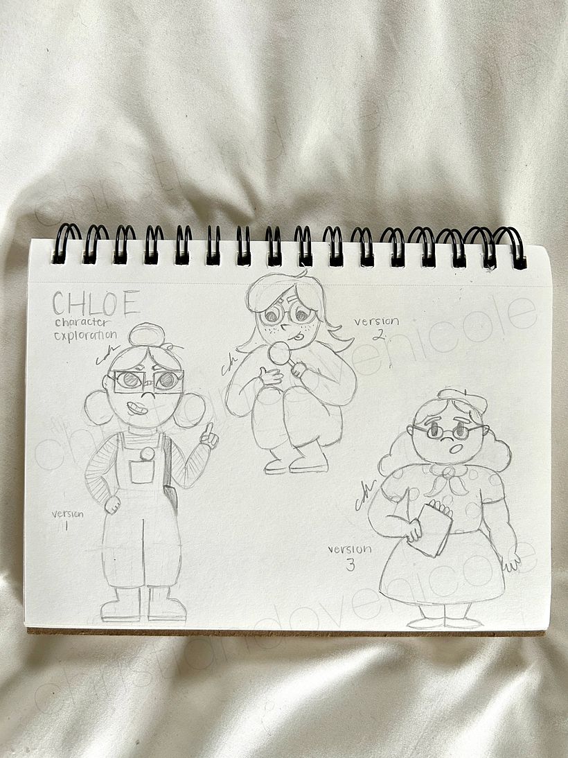 character design for tv animation: chloe 1