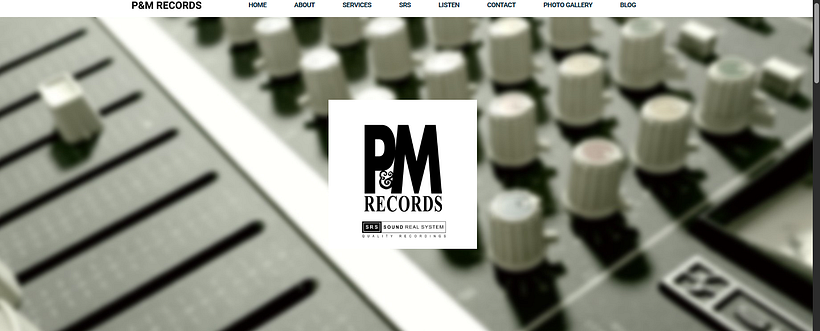 P&M Records Website 1