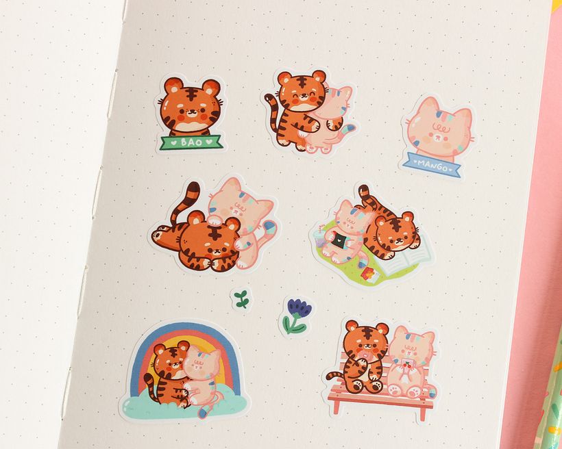 Bao & Mango sticker sheet 3