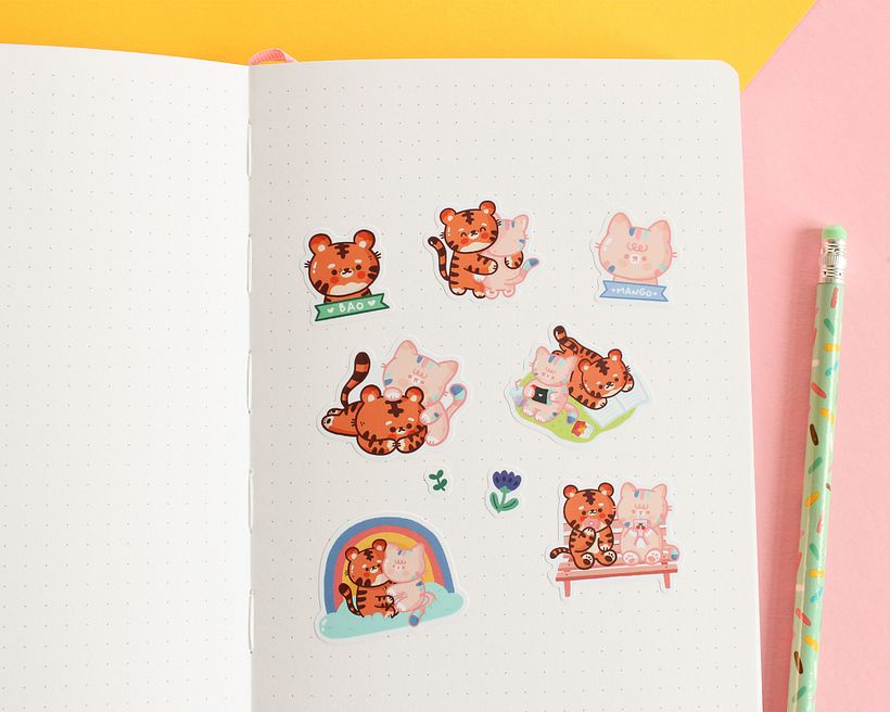 Bao & Mango sticker sheet 4