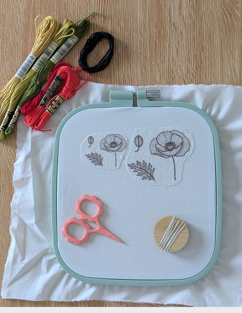 Creación de Kit de bordado, técnica Stumpwork 1