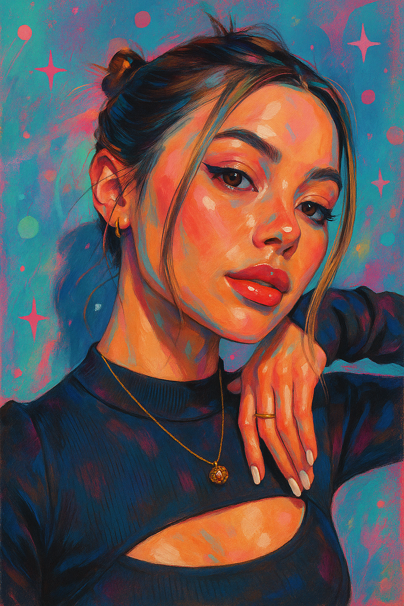 Portraits in Oils Style with AI Help by SORA 6