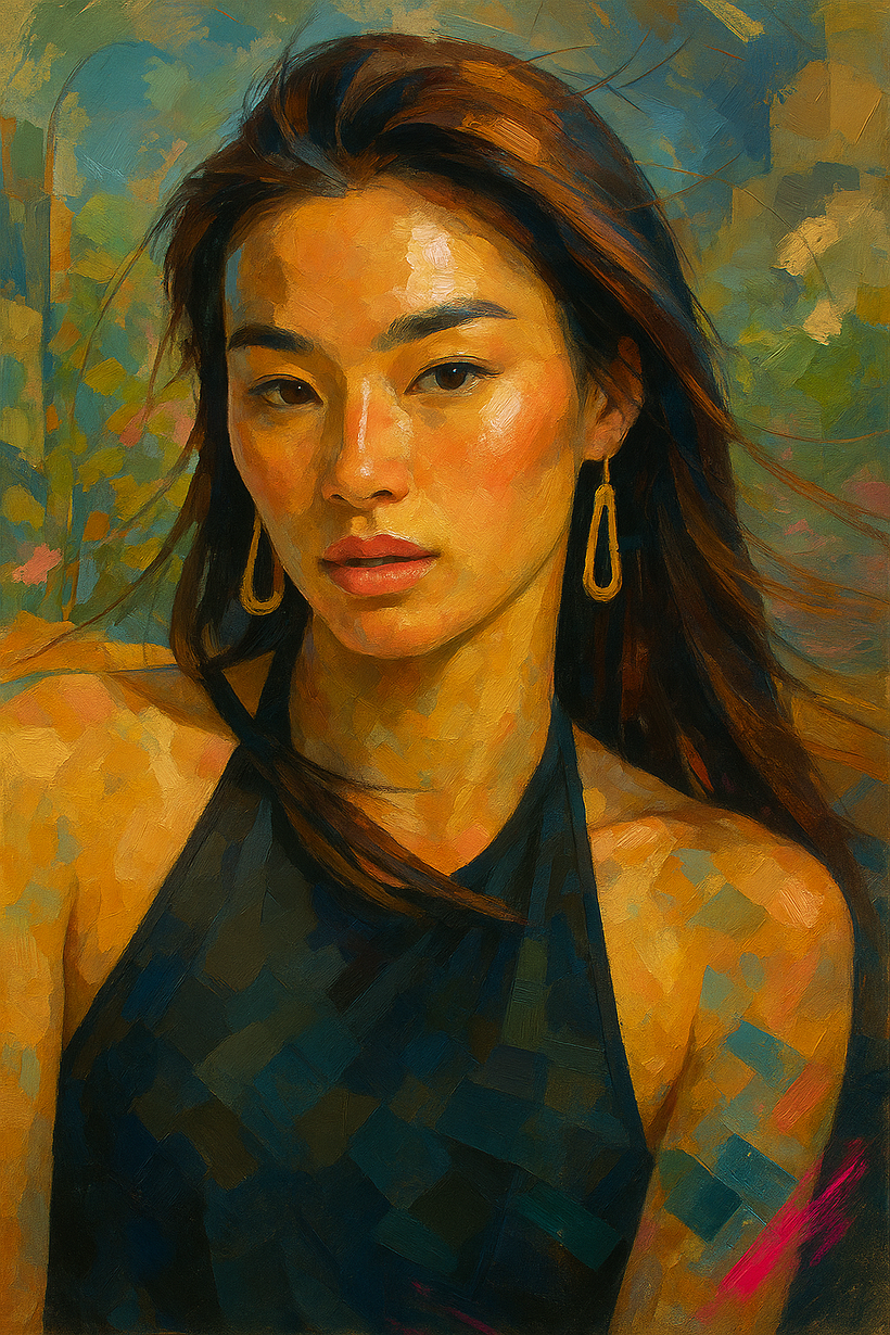 Portraits in Oils Style with AI Help by SORA 7
