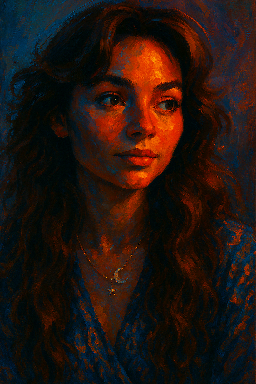 Portraits in Oils Style with AI Help by SORA 13