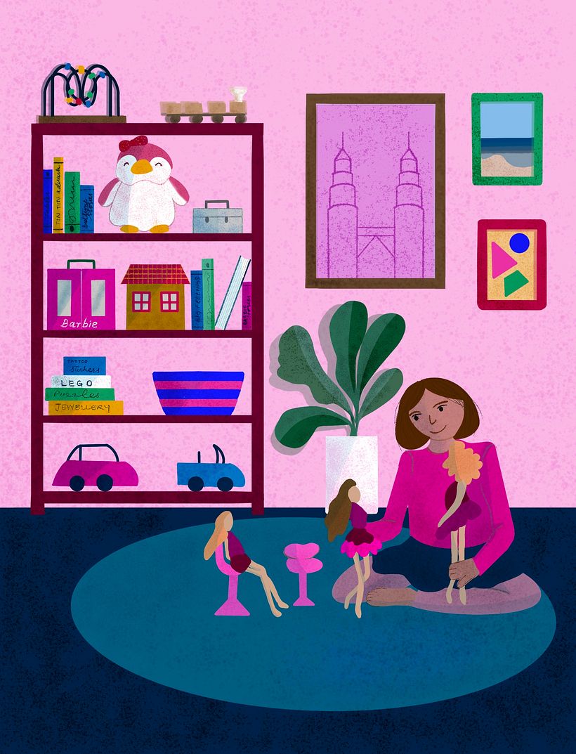 Project for colourful digital illustration in Procreate  1