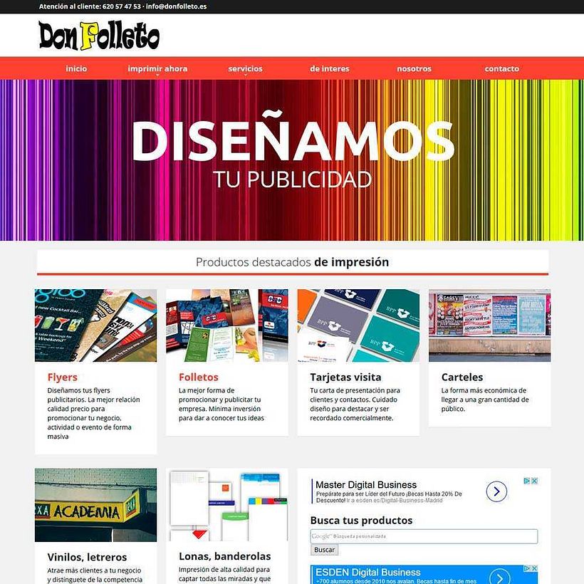 Portafolio diseño web Vigo 2