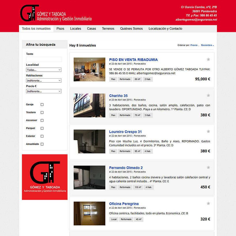 Portafolio diseño web Vigo 25