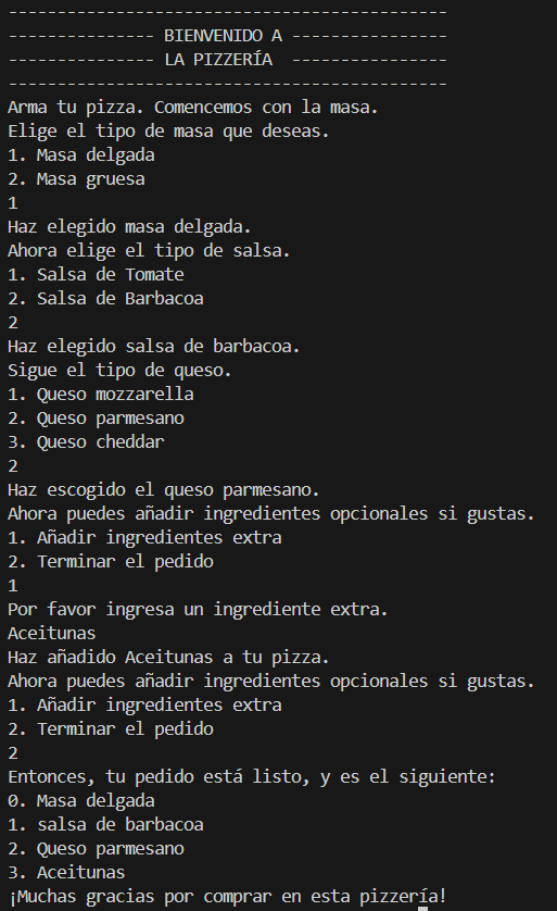 Arma tu pizza con Python 1