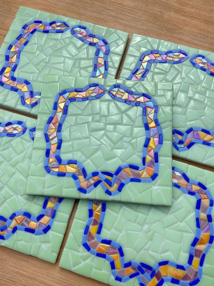 Mosaic Snake Tiles - Wedding Decoration 1