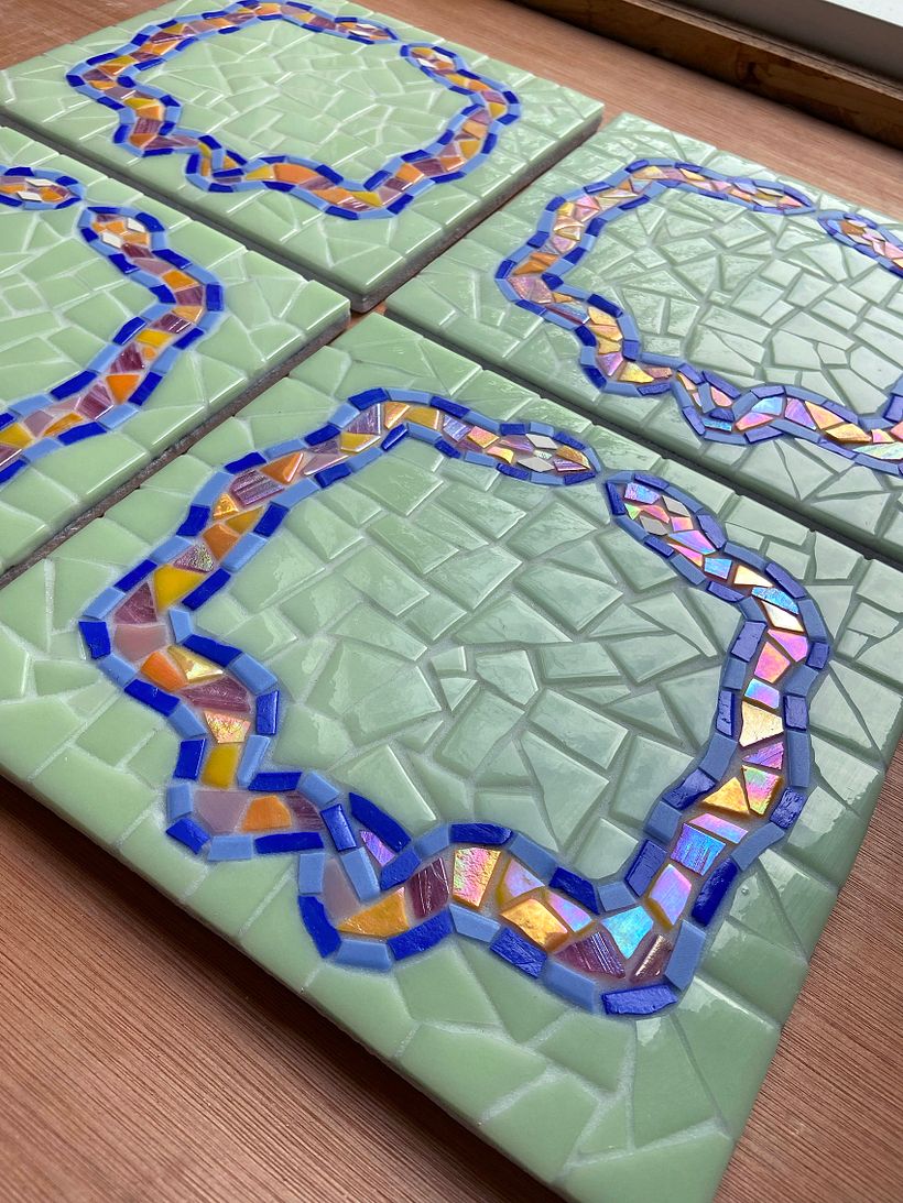 Mosaic Snake Tiles - Wedding Decoration 2