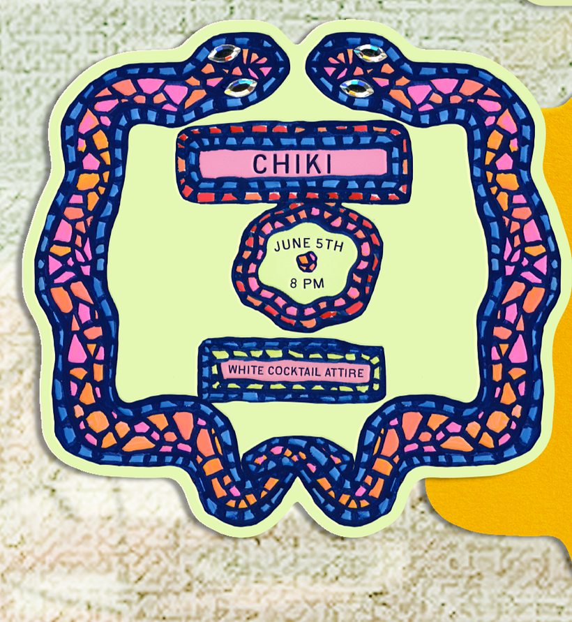 Mosaic Snake Tiles - Wedding Decoration 1
