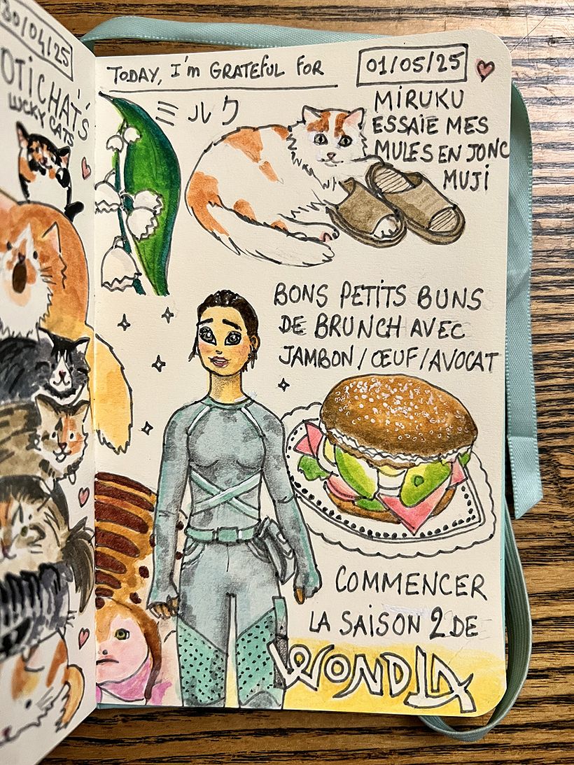 Carnet de gratitude : May 2025 sketchbook 1