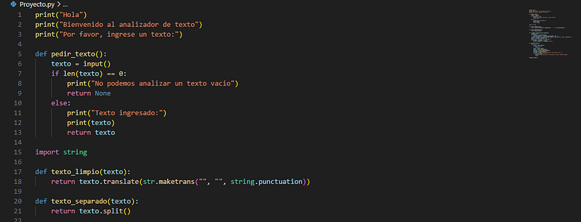 Analizador de texto básico con Python 1