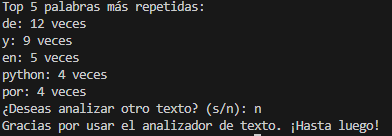 Analizador de texto básico con Python 1
