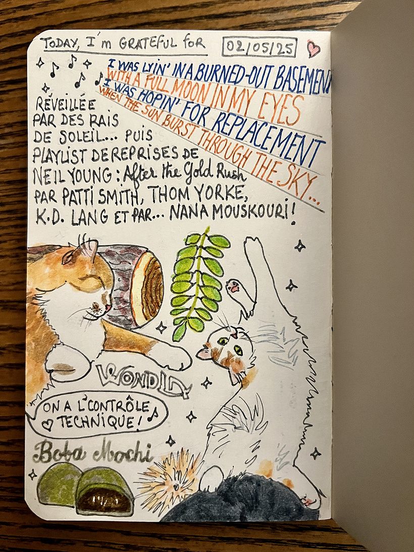 Carnet de gratitude : May 2025 sketchbook 1