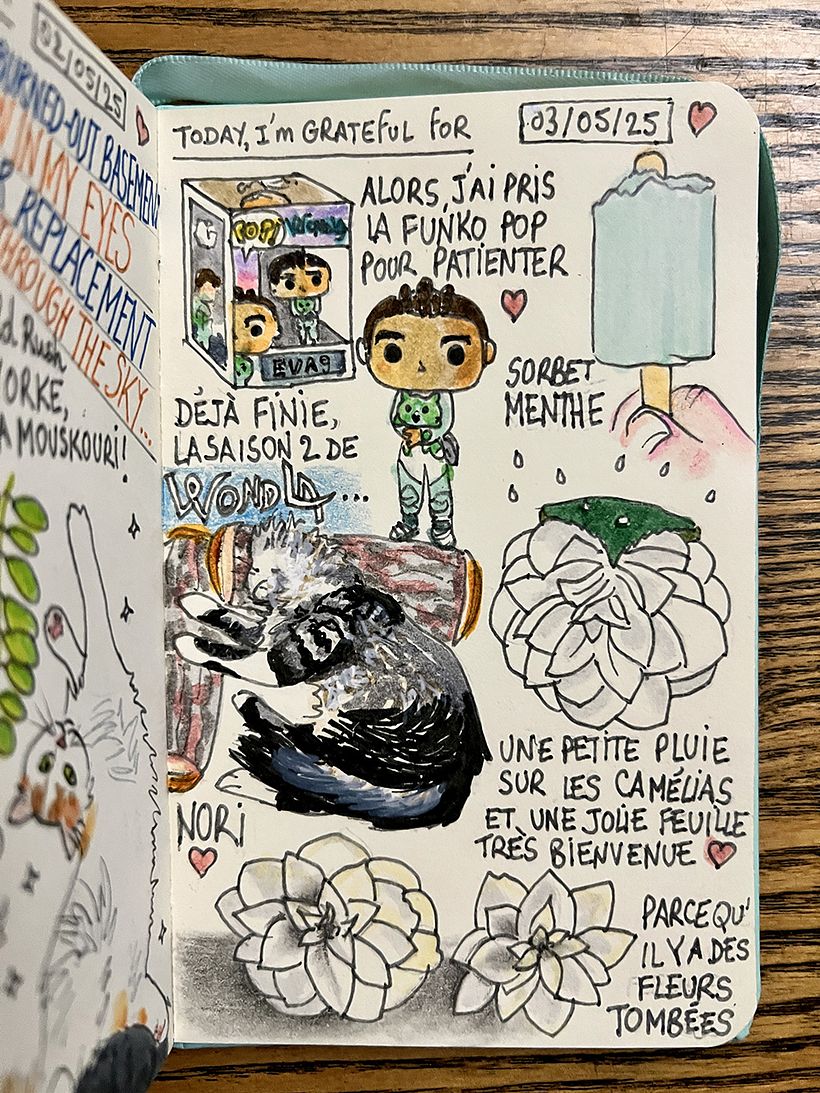 Carnet de gratitude : May 2025 sketchbook 1