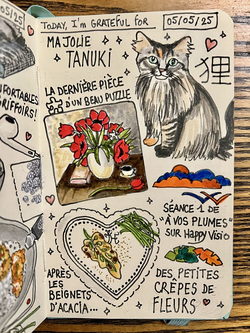 Carnet de gratitude : May 2025 sketchbook 1