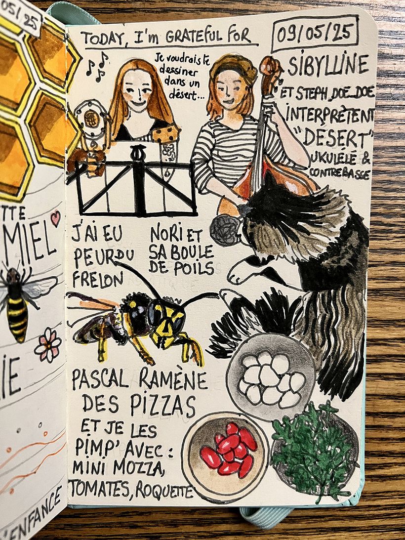Carnet de gratitude : May 2025 sketchbook 1