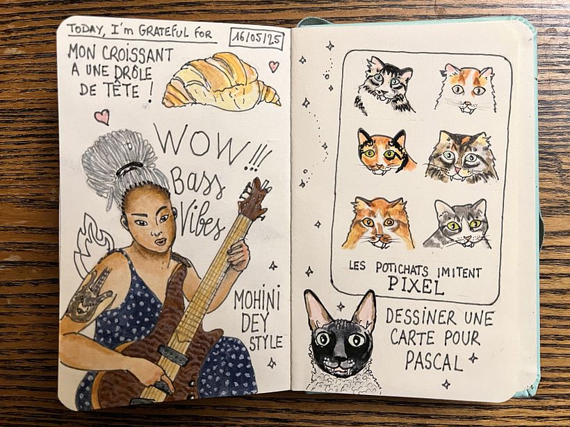 Carnet de gratitude : May 2025 sketchbook 1