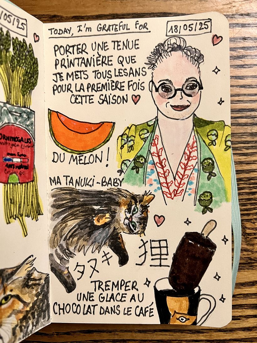 Carnet de gratitude : May 2025 sketchbook 1