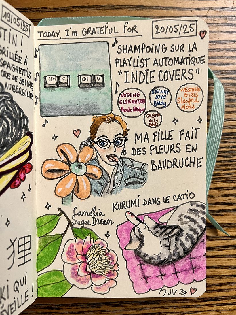 Carnet de gratitude : May 2025 sketchbook 1