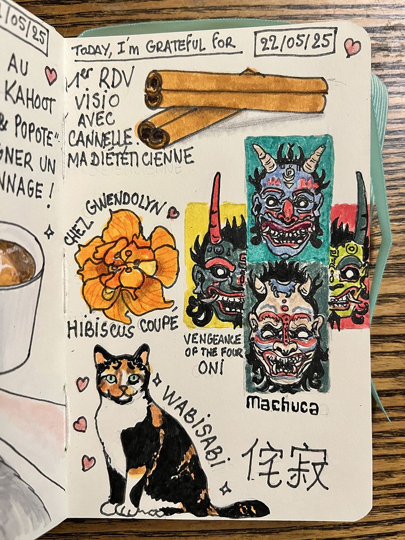 Carnet de gratitude : May 2025 sketchbook 1