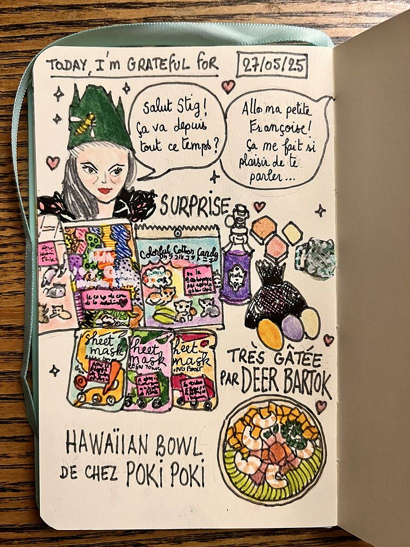 Carnet de gratitude : May 2025 sketchbook 1