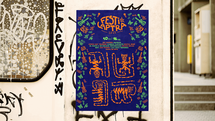 Identidade Visual com Ilustração - Festival Laptra 2