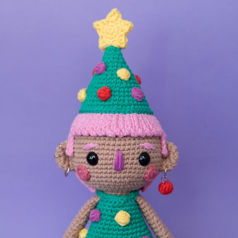 Amigurumi de natal - Natê jujuba ♥ 5