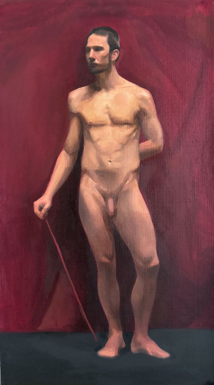 Live model painting - Pintura de modelo al natural 1