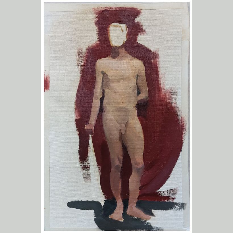 Live model painting - Pintura de modelo al natural 1