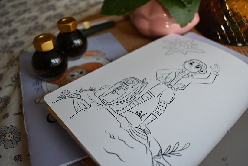 Children colouring book with whimsical artwork 3