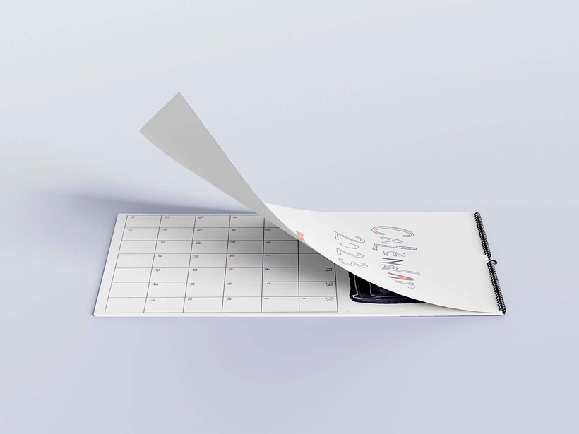 Calendario ilustrado reutilizable 2