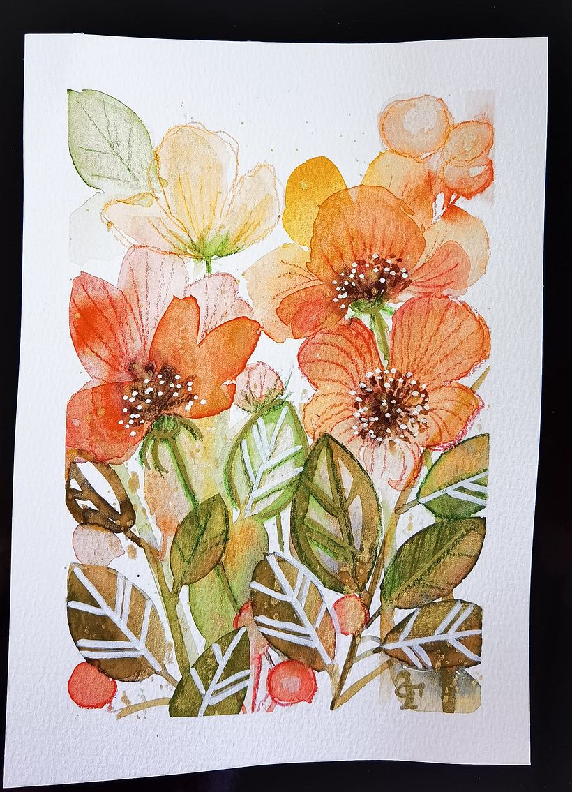 I like to draw flowers 3