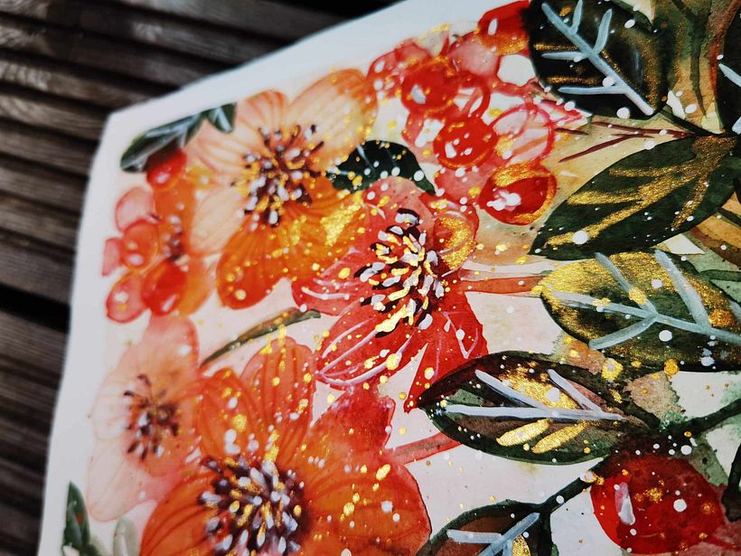 I like to draw flowers 1