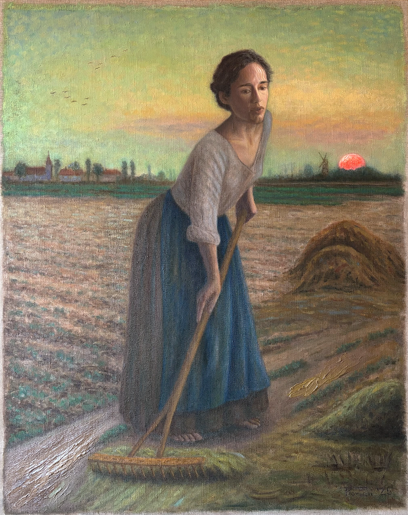 Peasant Girl with Rake 1